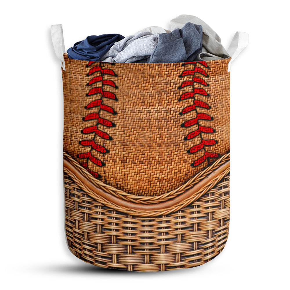 Softball Rattan Texture Simple But Nice Laundry Basket For Bathroom Bedroom Storage