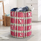 Softball Embroidery Rattan Style Laundry Basket For Room Home Organizer