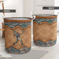 Softball Rattan Mandala Class Laundry Basket For Room Home Organizer