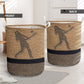 Softball Rope Wallpaper Brown Laundry Basket For Room Home Organizer