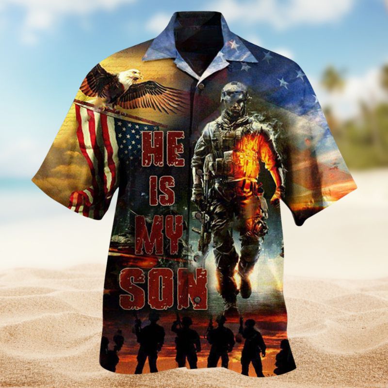Soldier Proud Parents Hawaiian Shirt For Coastal Travel, Casual Events, And Comfortable Summer Wear