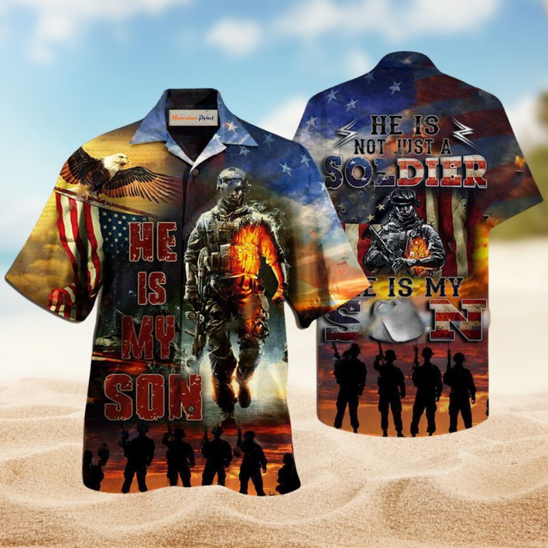 Soldier Proud Parents Hawaiian Shirt For Coastal Travel, Casual Events, And Comfortable Summer Wear