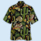 Black Skull And Mexican American Heritage Hawaiian Shirt With Detailed Graphic For Tropical Escapes Resort Wear And Outdoor