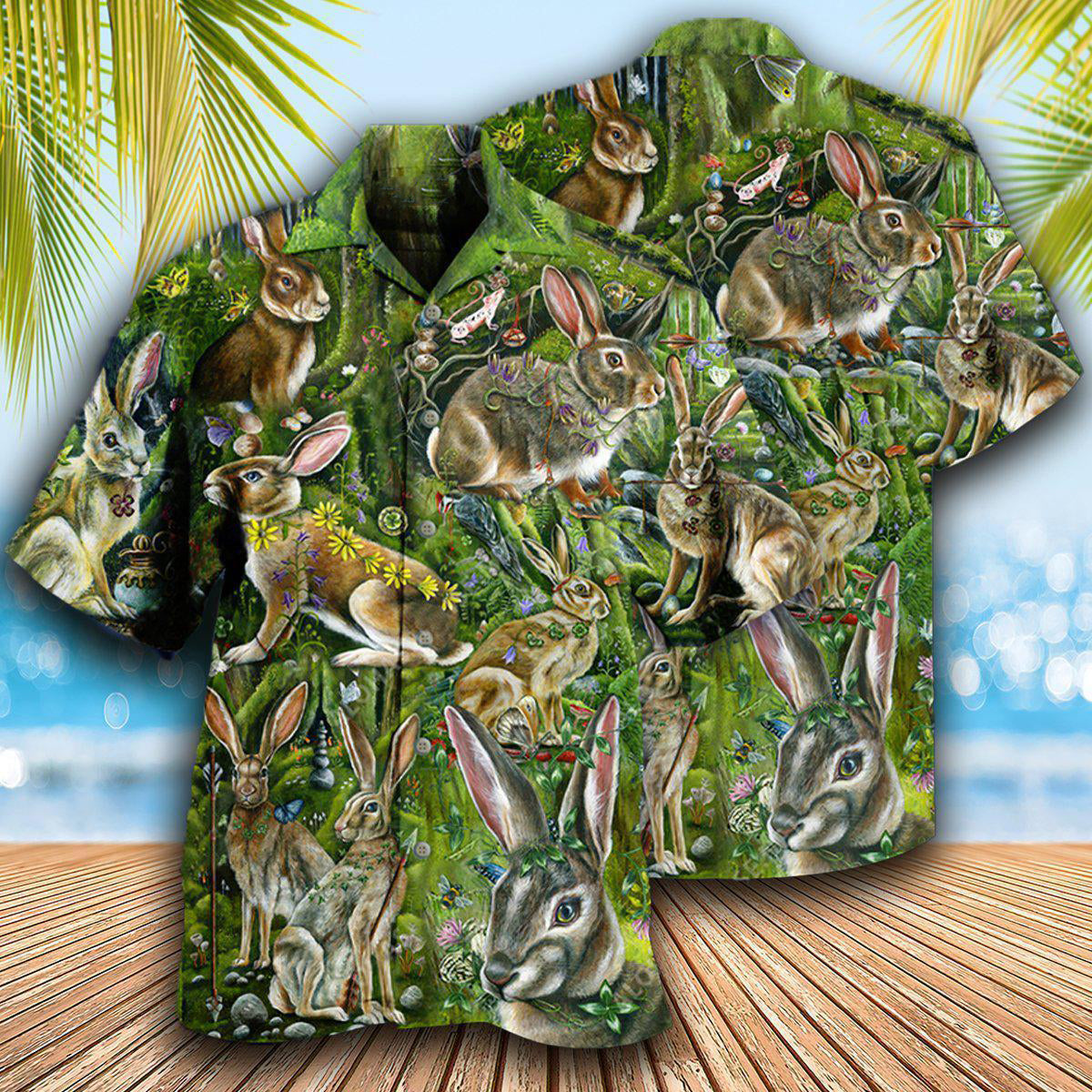 Rabbit Bunny Hawaiian Shirt For Resort Getaways And Comfortable Summer Activities