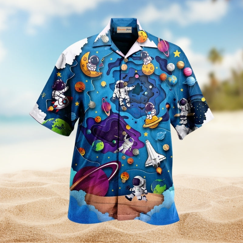 Funny Barbecue Food BBQ Grill Hawaiian Shirt Collar And Front View For Outdoor Gatherings