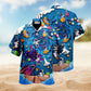 Funny Barbecue Food BBQ Grill Hawaiian Shirt Fabric Pattern Detail For Vacation Style