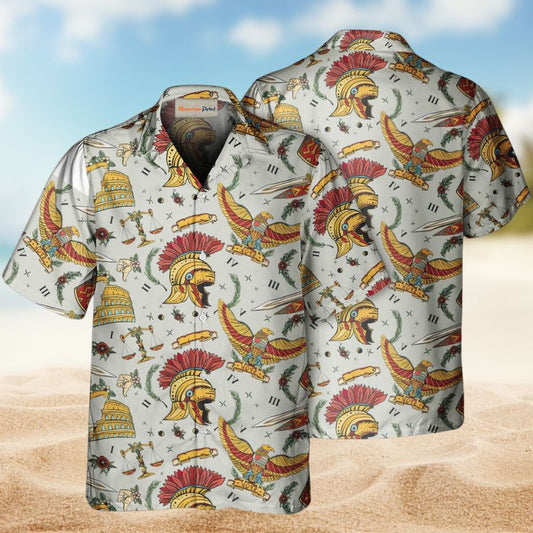 Spartan Warriors Hawaiian Shirt For Coastal Travel, Casual Events, And Comfortable Summer Wear