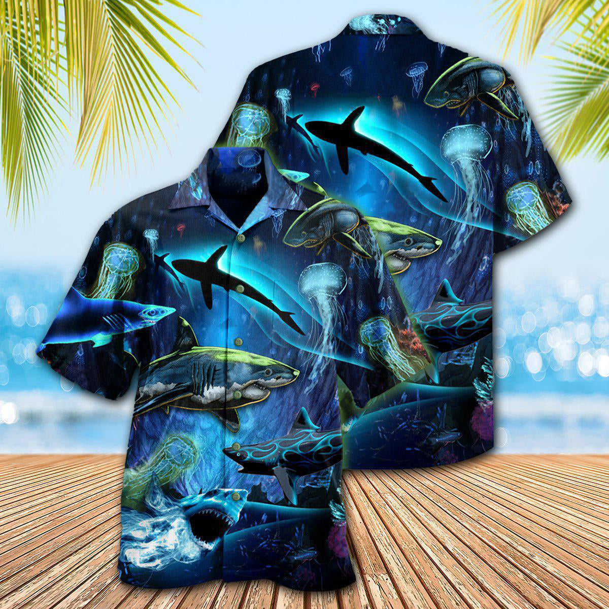 Shark Deep Ocean Special Hawaiian Shirt For Poolside Relaxation And Sunny Getaways