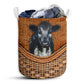 Speckle Park Cow Rattan Texture Laundry Basket For Bathroom Bedroom Storage