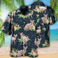 Floral Tropical Sphynx Cat Hawaiian Shirt For Tropical Holidays, Outdoor Gatherings, And Everyday Comfort
