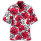 Gothic Creative Spider Rose Hawaiian Shirt For Resort Trips, Coastal Parties, And Warm Weather Style