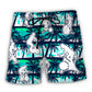 Spin Class Tropical Fitness Lover Beach Shorts Pattern View For Island Getaways And Summer Trips