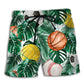 Bold Typography Beach Shorts For Warm Weather Outings And Versatile Outdoor Wear