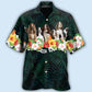 Floral Tropical Springer Spaniel Hawaiian Shirt For Tropical Holidays, Resort Trips, And Relaxed Coastal Style