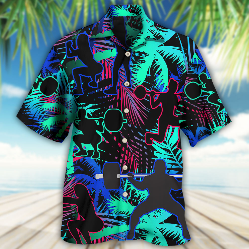 Tropical Squats Leaf Hawaiian Shirt For Resort Getaways And Comfortable Summer Activities