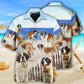 Bernard Dog Beach Hawaiian Shirt For Coastal Getaways, Outdoor Gatherings, And Thoughtful Gift Giving