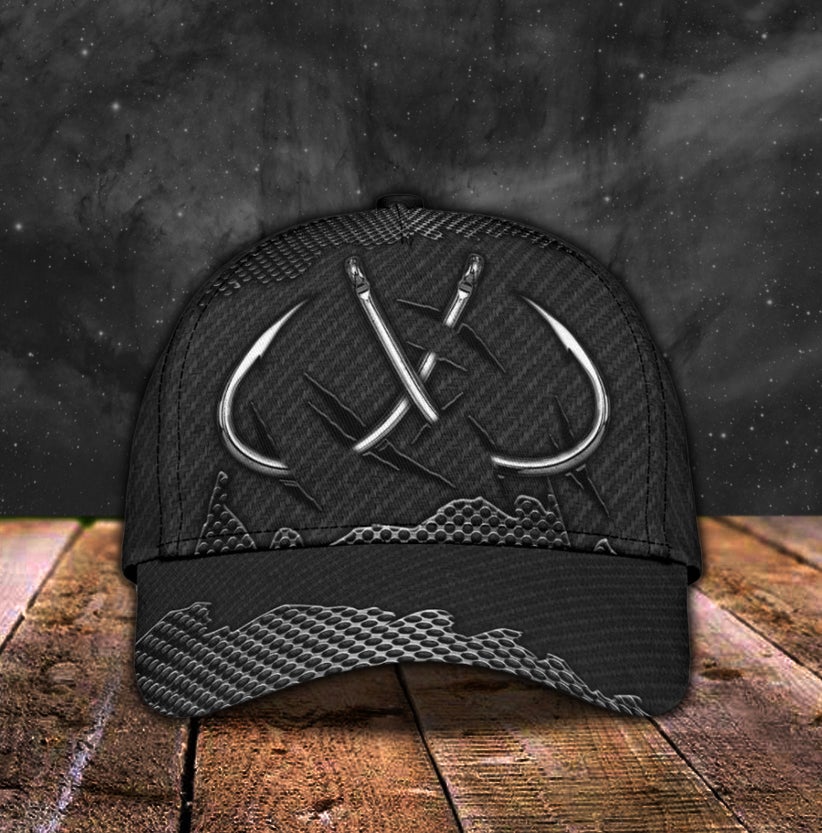 Stainless Fishing Hook Angler Classic Cap For Weekend Travel Outdoor Events And Casual Outfits