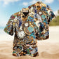 Steampunk Nostalgia Hawaiian Shirt For Tropical Holidays, Outdoor Gatherings, And Everyday Comfort