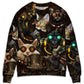Steampunk Cat Steal Your Heart Sweater For Outdoor Activities Weekend Trips And Relaxed Everyday Outfits