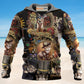 Steampunk Cat Hoodie For Nature Lovers Casual Travel And Comfortable Layering