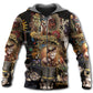 Steampunk Cat Hoodie For Nature Lovers Casual Travel And Comfortable Layering