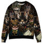 Steampunk Cat Machines Sweater For Outdoor Activities Weekend Trips And Relaxed Everyday Outfits