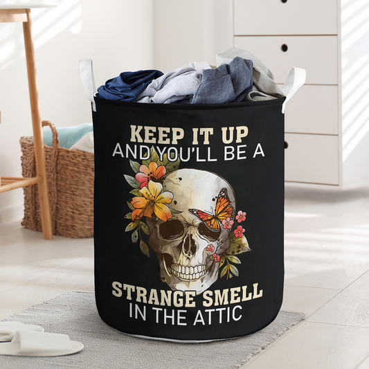 Skull And Strange Smell In The Attic Laundry Basket For Bathroom Bedroom Storage