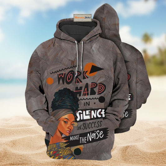 Strong Black Women Rise Hoodie For Relaxed Streetwear Weekend Travel And Everyday Style
