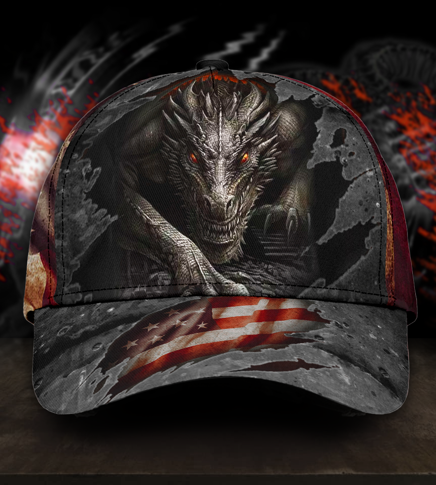 Strong Dragon Black Power Classic Cap For Relaxed Daily Style Vacations And Festival Wear