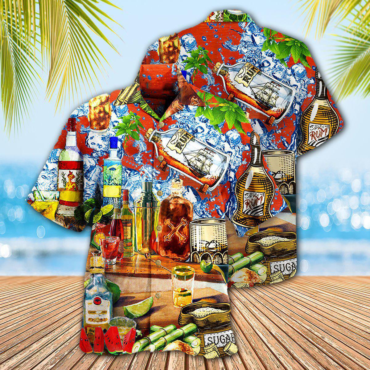 Wine Strong Rum Hawaiian Shirt For Coastal Adventures And Warm Weather Wear