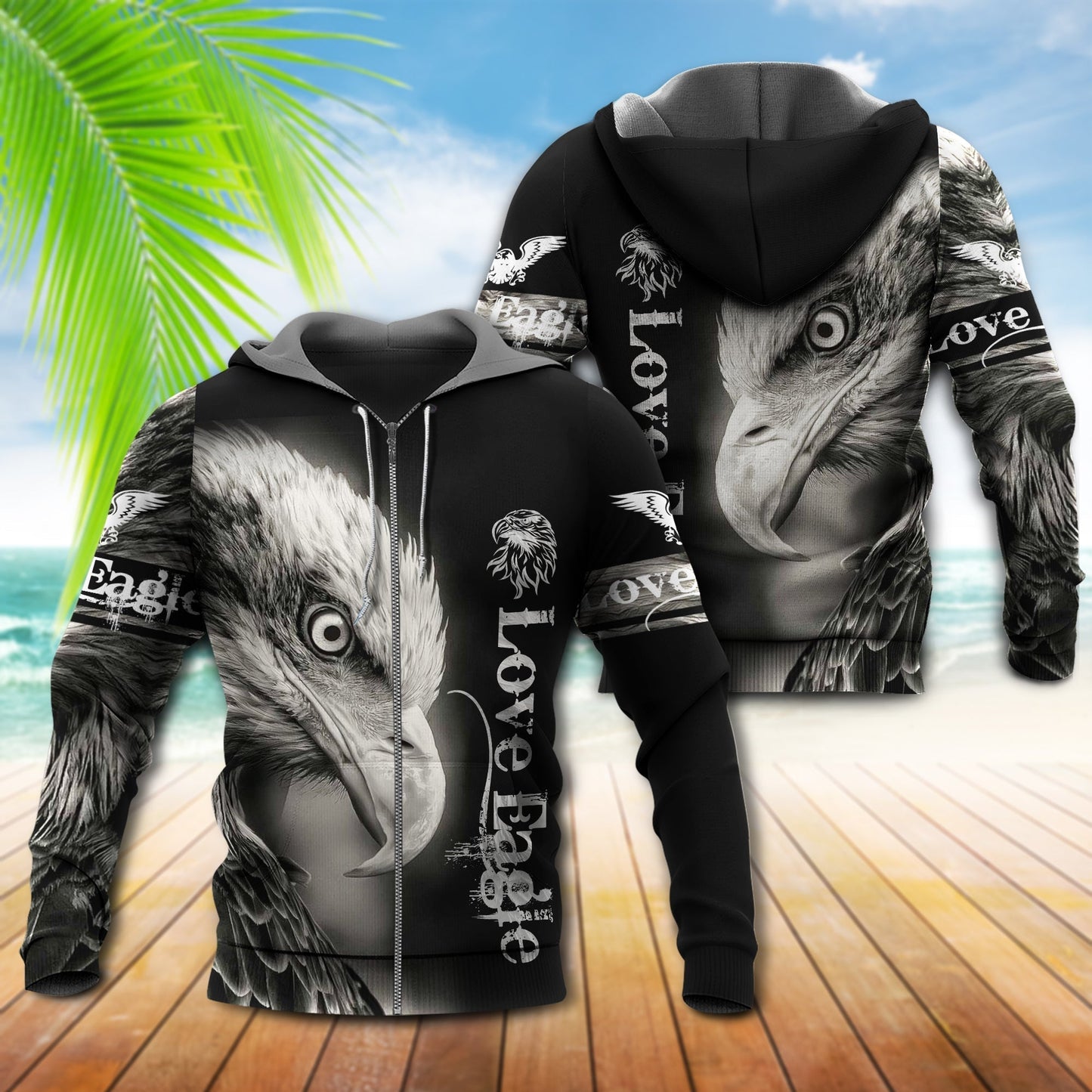 Strong Eagle Power Hoodie For Casual Activities Seasonal Outings And Gift Ideas