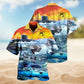 Submarine Creative Pattern Hawaiian Shirt For Resort Trips, Coastal Parties, And Warm Weather Style