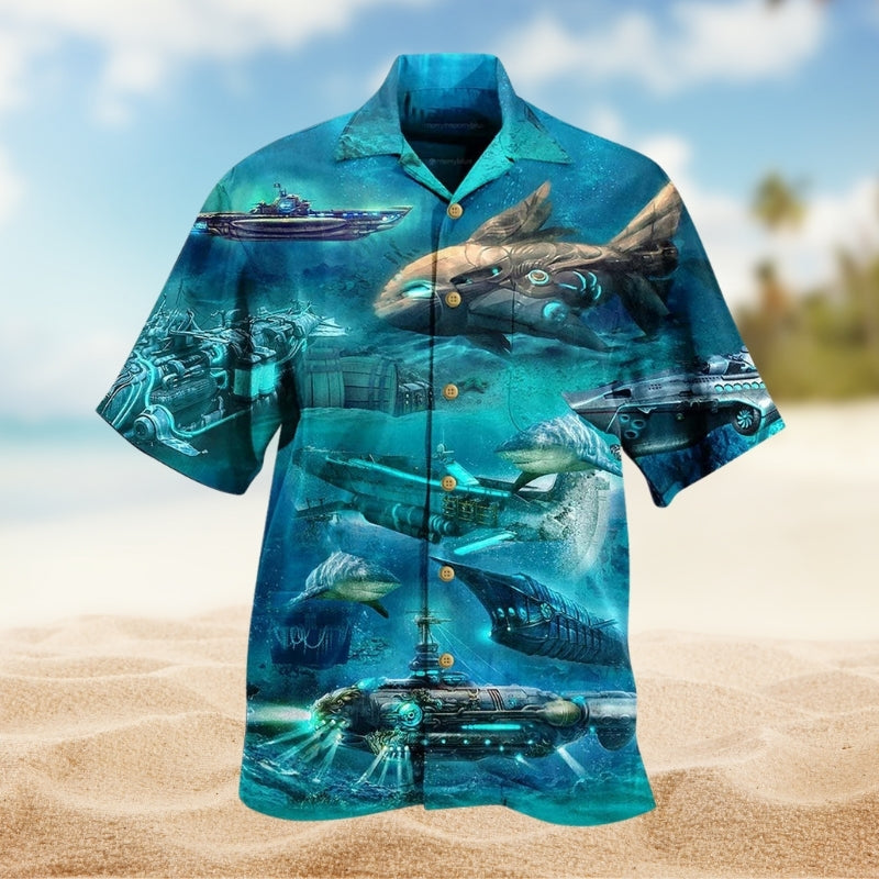 Cute Christmas Snowman Cardinal Hawaiian Shirt All Over Print Detail For Warm Weather Events