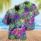 Floral Succulent Plant Hawaiian Shirt With All Over Print For Coastal Trips Outdoor Events And Relaxed Summer Wear