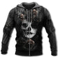 Dark Sugar Skull Rose Hoodie For Alternative Fashion Events And Relaxed Everyday Wear