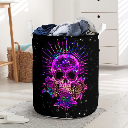 Sugar Skull Stunning Style Laundry Basket For Bathroom Bedroom Storage