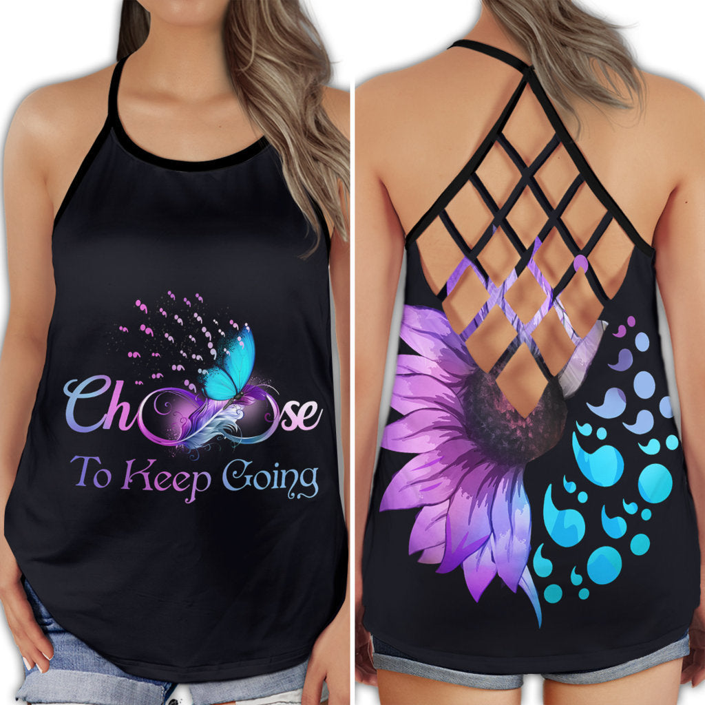 Wellness Support Hollow Tank Top For Community Pride And Casual Style