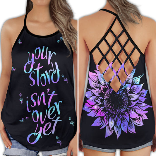 Wellness Support Hollow Tank Top For Awareness Walks And Weekend Style