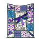 Mental Health Awareness Dragonfly Flannel Blanket For Cozy Bedroom Sofa Decor