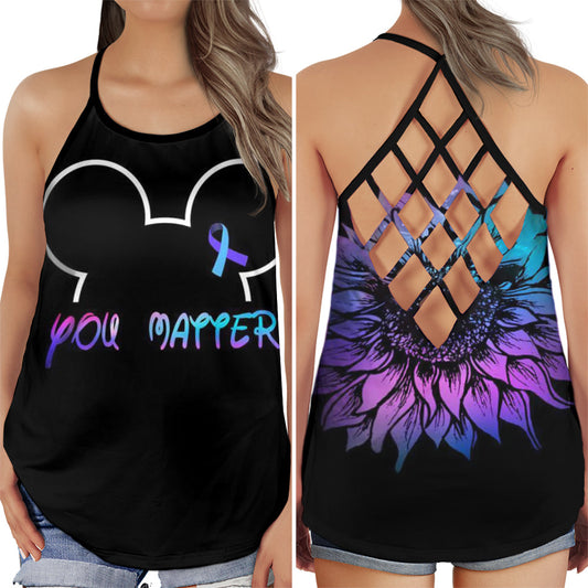 Wellness Support Hollow Tank Top For Community Gatherings And Fitness Days