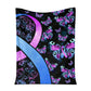 Mental Health Awareness Hope Flannel Blanket For Cozy Bedroom Sofa Decor