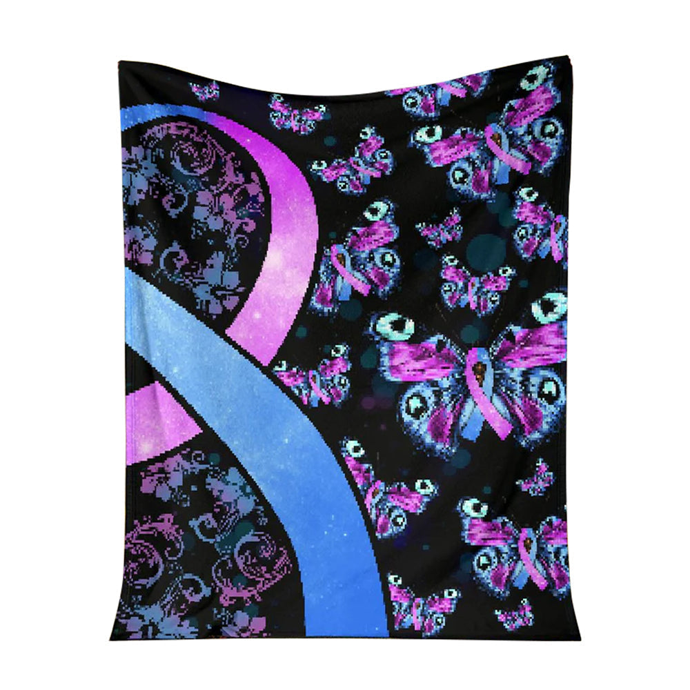 Mental Health Awareness Hope Flannel Blanket For Cozy Bedroom Sofa Decor