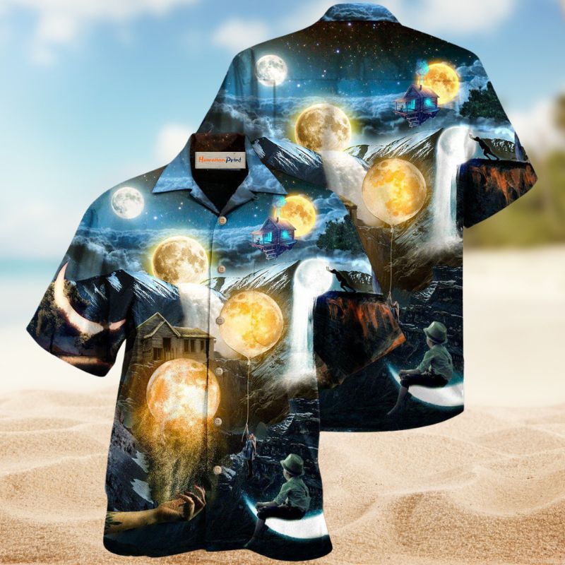 Sun Moon Soul Hawaiian Shirt For Resort Trips, Coastal Parties, And Warm Weather Style