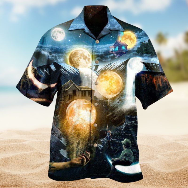 Sun Moon Soul Hawaiian Shirt For Resort Trips, Coastal Parties, And Warm Weather Style