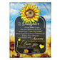 Sunflower I Am The Storm Daughter Gift Flannel Blanket For Cozy Bedroom Sofa Decor