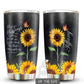 Sunflower Many Blessings Butterfly Personalized 20 Oz Tumbler For Coffee Travel And Daily Drinks