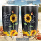Sunflower Many Blessings Butterfly Personalized 20 Oz Tumbler For Coffee Travel And Daily Drinks