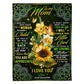 Sunflower Will Always Be The Greatest Mom Flannel Blanket For Cozy Bedroom Sofa Decor
