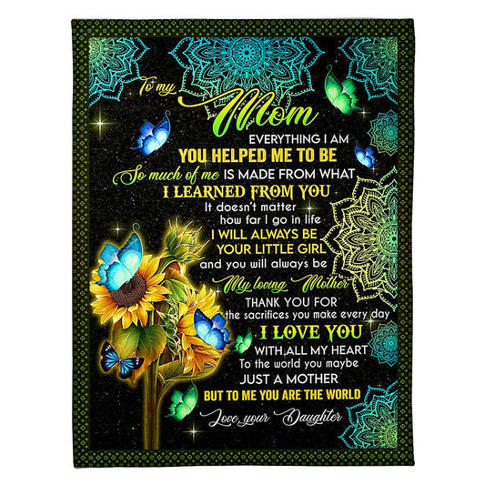 Sunflower You Are The Best Flannel Blanket For Cozy Bedroom Sofa Decor