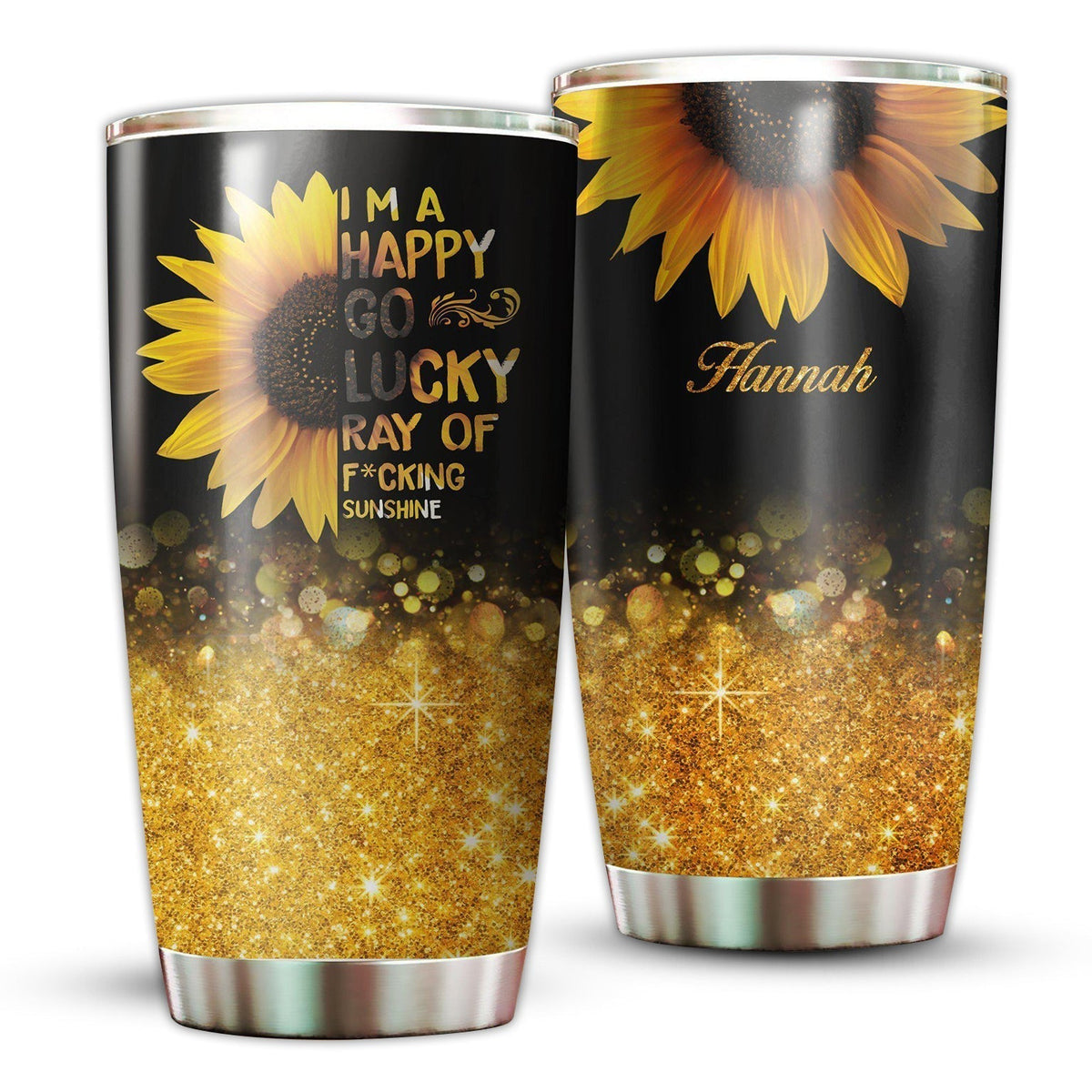 Sunflower Love With Yellow Floral 20 Oz Tumbler For Coffee Travel And Daily Drinks